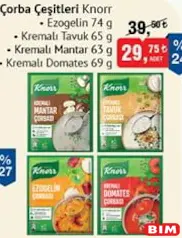 KNORR ÇORBA ÇEŞİTLERİ 74 G fiyat ve kampanya bilgisi